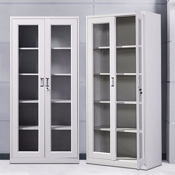 Tianlixing office file cabinet iron cabinet multi-layer file cabinet iron glass bookcase voucher storage storage file clear glass 0.2mm