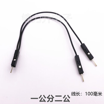 Dupont one point and two wires dupont 2.54 one point and two wires one to two wires 28awg male to female split two wires dupont wire one centimeter two male 100 mm