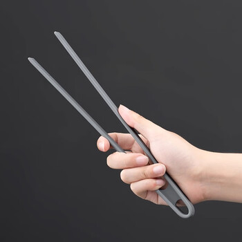 Onlycook household steak clips kitchen high temperature resistant silicone food clips barbecue clips barbecue clips non-slip clips gray/1 piece