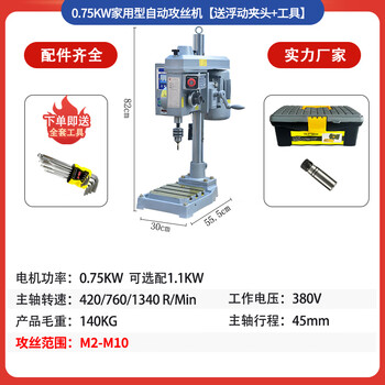 Wen yijia servo fully automatic tapping machine desktop electric tapping machine cnc multi-axis porous multi-head double-head power thread 08 gear-type automatic tapping machine (single axis) (