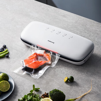 Xinbaolongxinbaolong vacuum packaging machine vacuum sealing machine household commercial fully automatic sealing and preservation machine dry and wet food plastic sealing machine household vacuum machine white