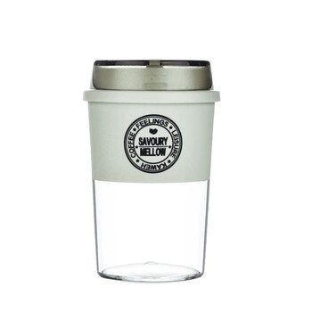 Baking coffee cup portable tumbler with simple portable cup tritan creative water cup light gray