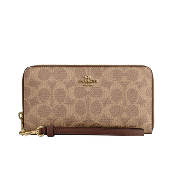 90% new coach brand direct supply women's clutch wallet cw778imxhe brown