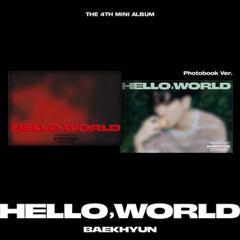 Baekhyun byun the 4th mini album photobook hello+world set 2 covers are not duplicated