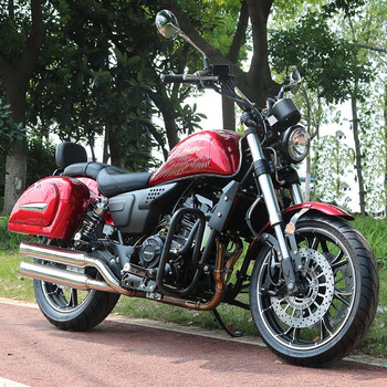 Renmin motorcycle american prince motorcycle double-cylinder retro motorcycle typhoon prince sports car heavy motorcycle motorcycle can be registered red can be licensed 400 double-cylinder water-cooled