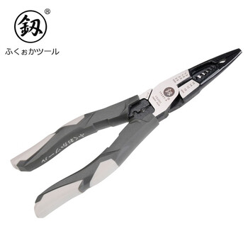 鰰 fukuoka tools needle-nose pliers, labor-saving, multi-functional needle-nose pliers, wire stripping pliers, wire crimping and cutting tools, 8-inch fo-2022