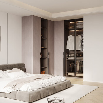 Oubli whole house customized wardrobe, one door to top wardrobe, bedroom j simple home furniture, overall corner cloakroom customization, customization fee, actual payment can be deducted from the same amount of payment