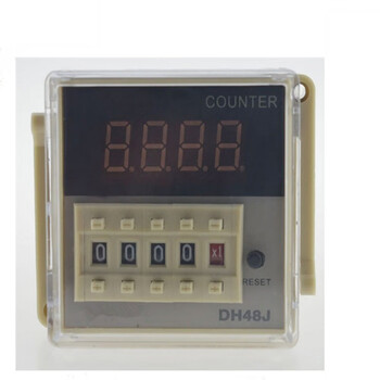 Ouhuayuan digital display counter dh48j-8 220v with base 380v dc24v contact counting dc24v