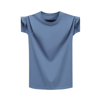 Modal men's short-sleeved t-shirt men's ice silk summer white slim bottoming shirt sports undershirt round neck half-sleeved ultra-thin t-shirt