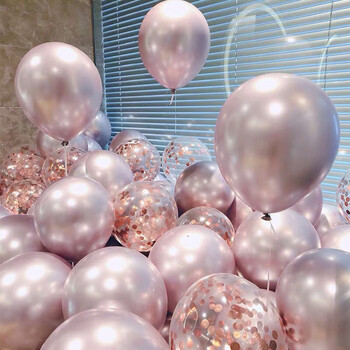 Duomeiyi balloon birthday scene arrangement birthday balloon props atmosphere event dressing arrangement pink mixed color 30 pack