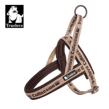 Truelove dog leash vest type small, medium and large dog walking rope chain explosion-proof golden retriever harness pet supplies brown xs chest 48-56cm (recommended 7-12kg)