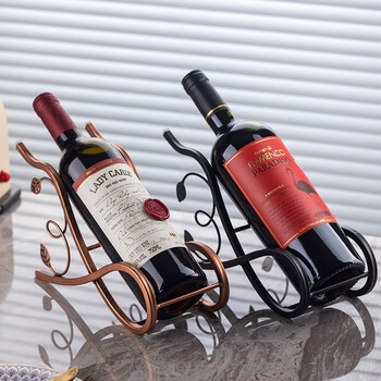 Uoso home red wine glass rack wine cabinet new red wine rack ornaments wine living room display wine bottle rack light luxury wine rack new branches and leaves wine rack black