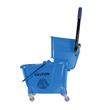 Food security library large thickened water squeezing mop mop squeezing bucket 32l blue 150063