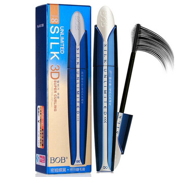 Bob silk mascara thick, long, waterproof, non-smudged, lengthened, encrypted, naturally curled, basket tube, thick and curled