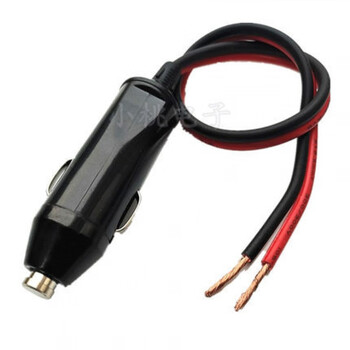 Xmsj car cigarette lighter plug high-power pure copper wire car refrigerator hot water kettle rice cooker power cord large flat head 50cm