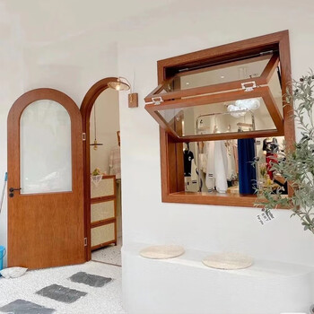 Dadaoyoutian (dadaoyoutian) folding window lift window solid wood frame sliding window internet celebrity wardrobe casement window custom folding door window grille screen less than 0.6 meters wide