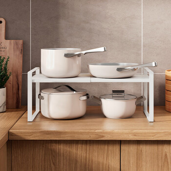 Saint xitao kitchen storage rack cabinet telescopic layered storage rack countertop condiments multi-functional storage household pot rack