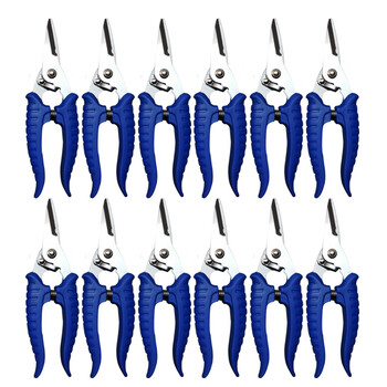 Scissors for cutting wires, industrial powerful electrician multifunctional wire trough scissors, electrician wire trough scissors, quick shears, 010 blue scissors, 12 pairs