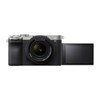 95% new sony alpha 7c ii full-frame mirrorless camera, creative filters, ai smart chip, standard lens set silver (including 2860 lens) (a7c2/a7cm2)