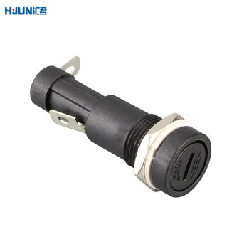 Huijun glass fuse holder 250v15a tube power socket circuit charger protective glass tube 5 pieces/6*30mm