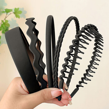 Tatanice face wash and cleansing headband 5-piece set to organize broken hair hair clips anti-slip with teeth to prevent hair from being tied