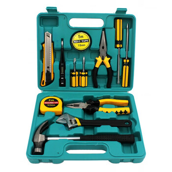Hardware tool box set car household vise wrench screwdriver combination tool set upgraded 13-piece set 8013