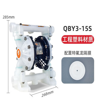 Pioneer diaphragm pump qby3-15 engineering plastic pneumatic diaphragm pump solvent pump coating pump chemical pump qby3-15sffs qby3-15stfs