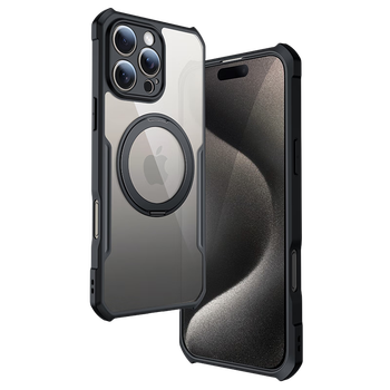 90% new xundi ice ring magnetic suction丨360 rotation suitable for apple 16pro mobile phone case iphone16 pro protective cover anti-fall magnetic suction stand light mobile phone case protective case