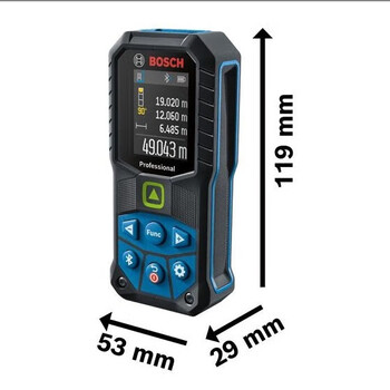 Bosch rangefinder glm4000 handheld laser 40/50/100 meter infrared level measuring ruler high precision green light 50 meters bluetooth color screen glm 50-27