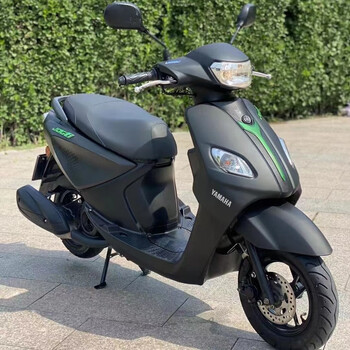 Skig second-hand original genuine yamaha qiaoge i100cc men's and women's fuel-saving power-assisted scooter can be licensed, matte black, naked bike (not licensed)