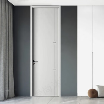 Environmentally friendly skin-friendly pet door food-grade wooden door indoor soundproof door solid wood composite room door children's room set door minimalist light luxury bedroom door london fog-regular style (skin-friendly food-grade pet panel) solid wood filling + one-piece set + split magnetic lock