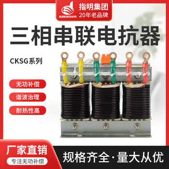 Customized cksg reactor low voltage filter reactor capacitor cabinet dedicated three-phase series filter 3/5/7/11 secondary reactance 6 5kvar aluminum