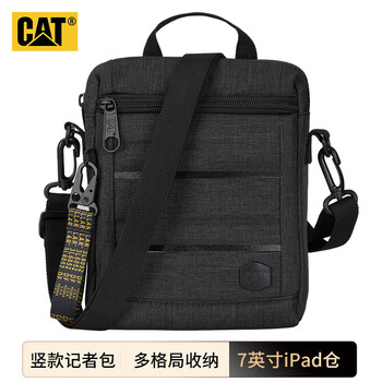 Carter (cat) shoulder crossbody bag casual sports shoulder bag 7-inch ipad bag reporter bag vertical version black 84029 gift