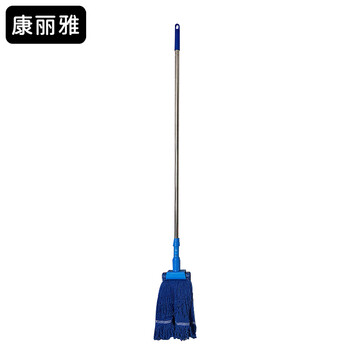 Kanglia k-3186 hotel hospital stainless steel pole five-color zoned wax mop tiger clip cotton mop blue