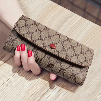 Sephoron new year's long ultra-thin wallet for women, 2026 new large capacity hand wallet for mobile phone wallet, burgundy