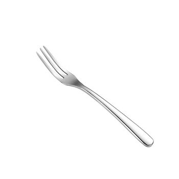 Thickened 304 stainless steel fruit fork home creative cute fruit dessert dessert fork european three-tine fork cake fork 304 stainless steel three-tine fruit fork (pack of two)