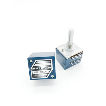 Alps blue shell carbon film series potentiometer japanese audio diy repair equal sound stepper rk27100k50k 6-foot flower handle 100ka 25mm