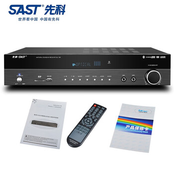 Sast su-190 power amplifier for home use 5.1 home theater subwoofer hifi audio karaoke singing high-power bluetooth power amplifier black upgraded version (supports optical fiber coaxial)