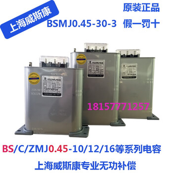 Viscon self-healing power capacitor bsmj0.45-30 20 15 10 15 compensation capacitor 690v 50kvar-3 phase