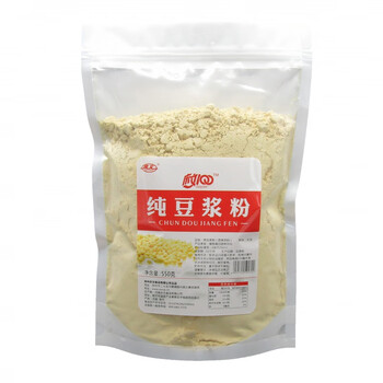 Qingwen pure original soybean flour and soy milk powder freshly ground taste ready-to-eat glutinous rice cake breakfast soybeans 550g without additives soybean milk 550g 1 bag