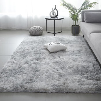 Thick carpet bedroom bedside living room large area full carpet bay window blanket tatami mat room floor mat foot mat fluorescent pale color - healthy and environmentally friendly extra thick long hair carpet 60x160cm dense and smooth