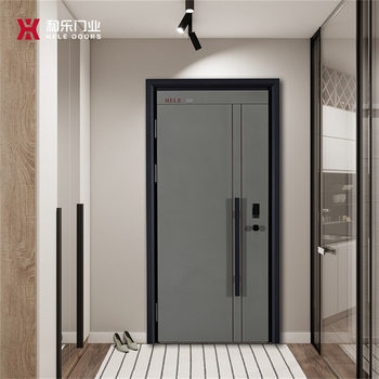 Hele doors hele doors grade a door-leshang light luxury simple anti-theft entry door entry door customizable 2050*960 single leaf