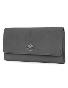 Timberland timberland women's leather rfid flap wallet clutch, castlerock (nubuck) castlerock (nubuck) one size