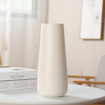 Jubei ceramic vase floral decorative ornaments japanese light luxurious and high-grade flower arrangements and water porcelain living room decorations simu white large vase (height approximately 27cm) size reference details