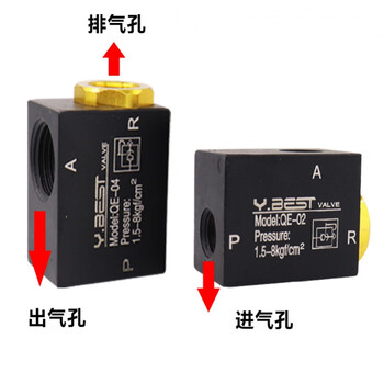 Pneumatic components qe-022f032f042f01 quick exhaust valve quick exhaust valve emergency exhaust valve exhaust valve accessories qe-02