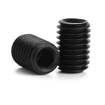 Jinggong fine thread flat end hexagonal set screw, fine thread machine screw, fine thread stop headless screw gb77 m10x1x10 20 pieces