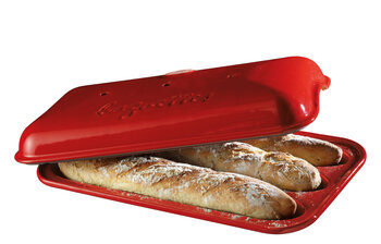 Emile henry french ceramic baguette baking mold 39cmx23cm imported