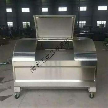 Huili's hook-arm garbage bin industrial rural property sanitation community garbage bucket trailer-type garbage bin garbage transfer box f silver i56