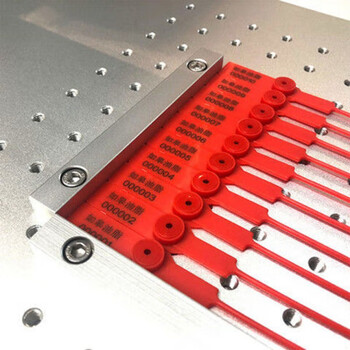 Disposable plastic seal logistics tie truck seal container coal truck seal bundle with lead seal extra long red with code 100 strips/28cm long