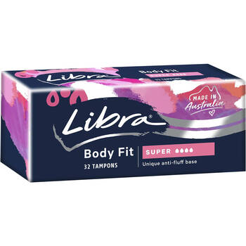 Libra australia libra ultra-thin winged day and night sanitary napkins tampons without fluorescent agent super tampons 32 pieces 1 package